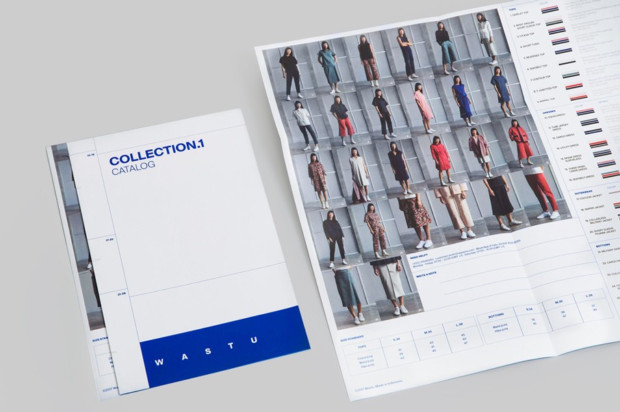 Architect-fold catalog for COLLECTION.1 