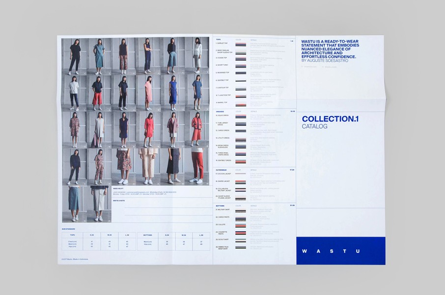 Architect-fold catalog for COLLECTION.1 